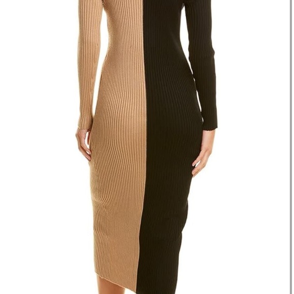 Taylor Women's V-Neck Colorblock Button Front Sweater Dress XL - Picture 2 of 8